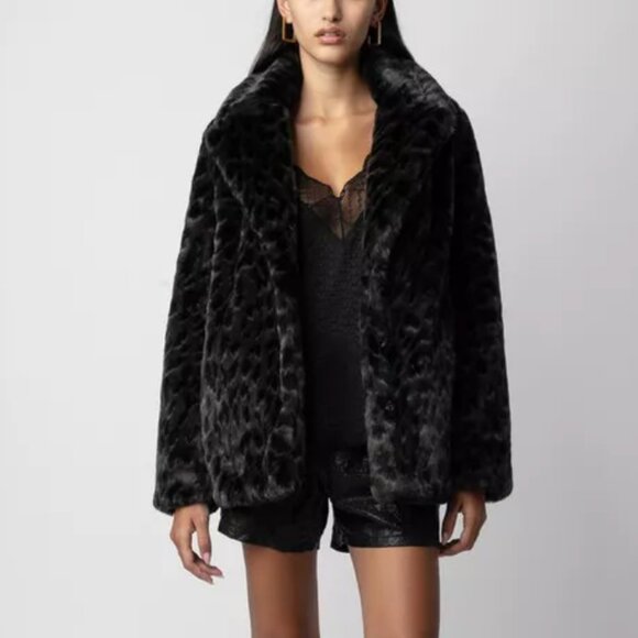 Zadig and Voltaire Teddy faux fur camo xs - Picture 4 of 8